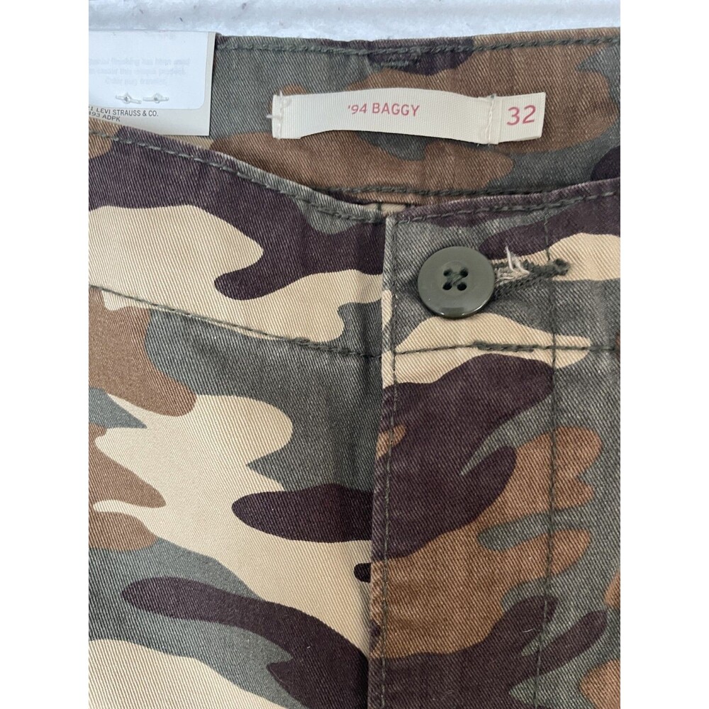 Levi's Women's 94' Baggy Cargo Pants Camo 32x30 (actual 36x30) Green Earth - Picture 4 of 8